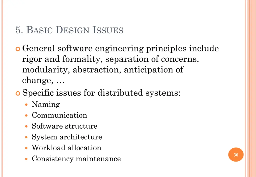 5 b asic d esign i ssues