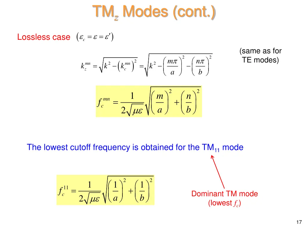 tm z modes cont 2