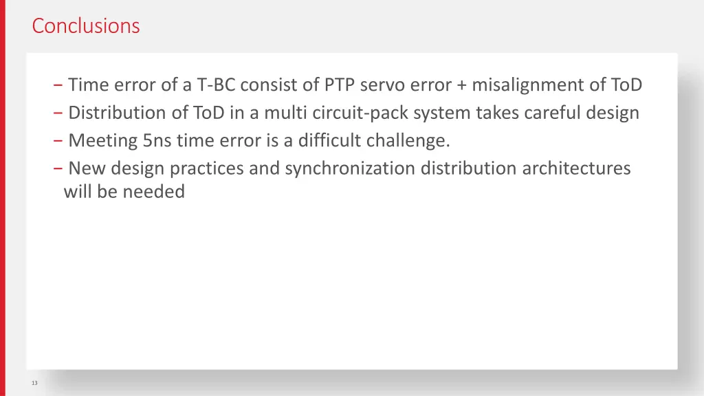 conclusions
