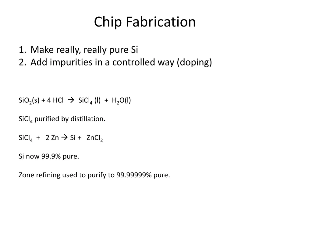 chip fabrication