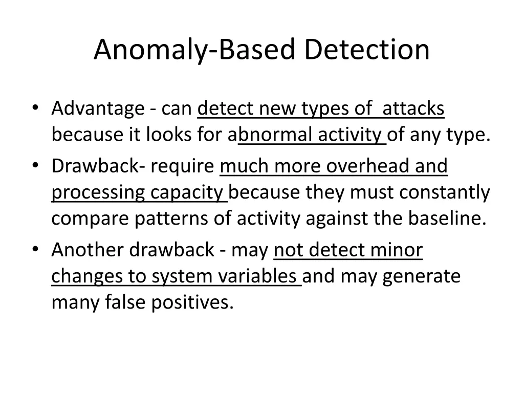 anomaly based detection 1