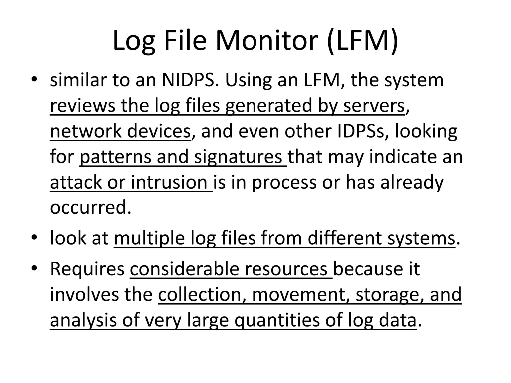 log file monitor lfm similar to an nidps using