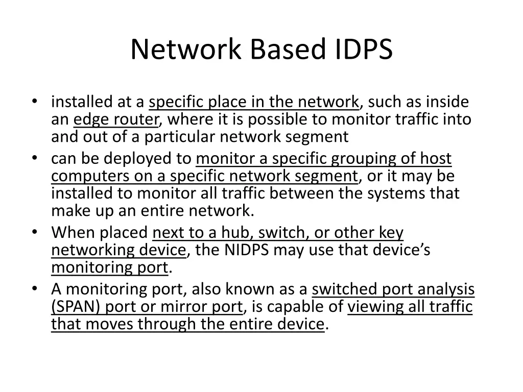 network based idps 1