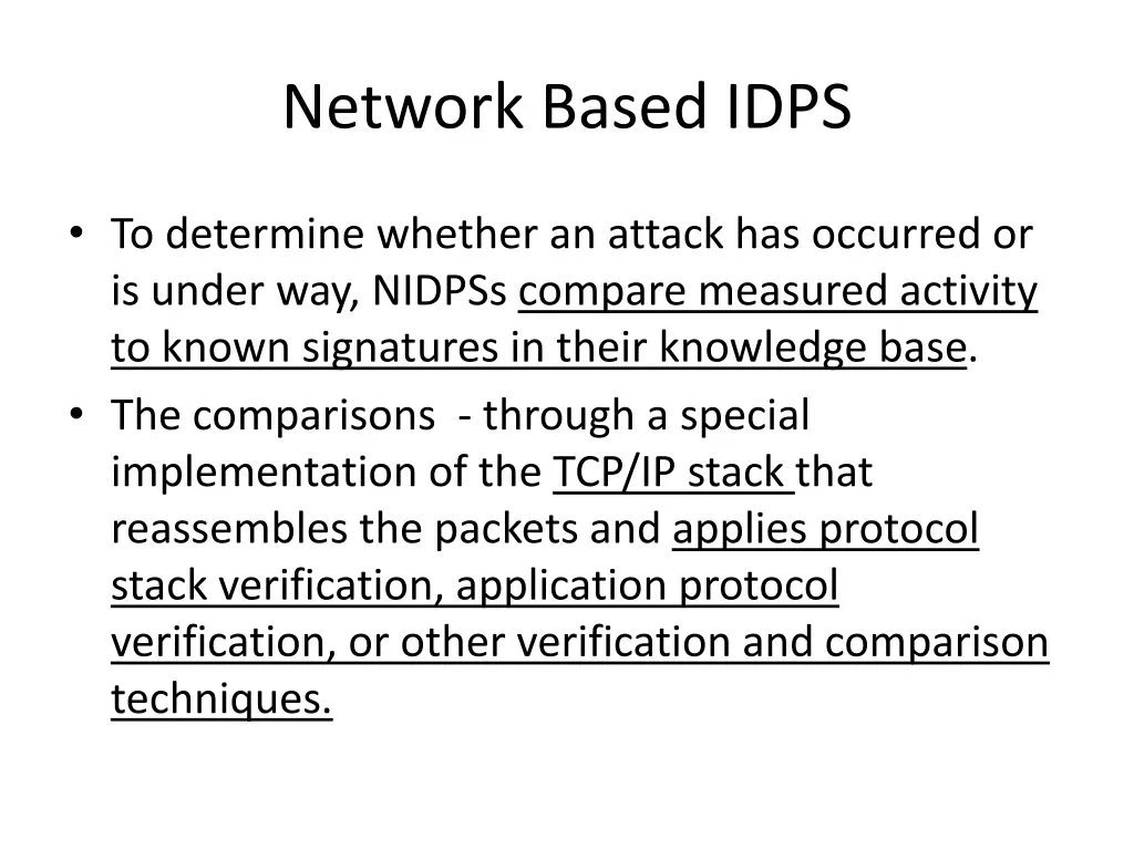 network based idps 2