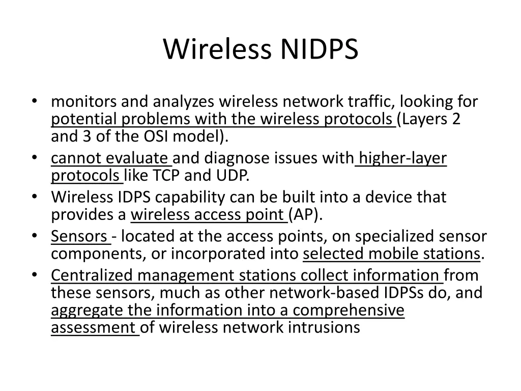 wireless nidps
