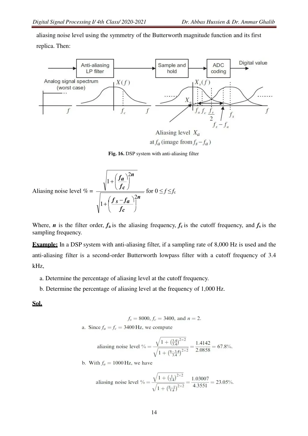 digital signal processing i 4th class 2020 2021 3