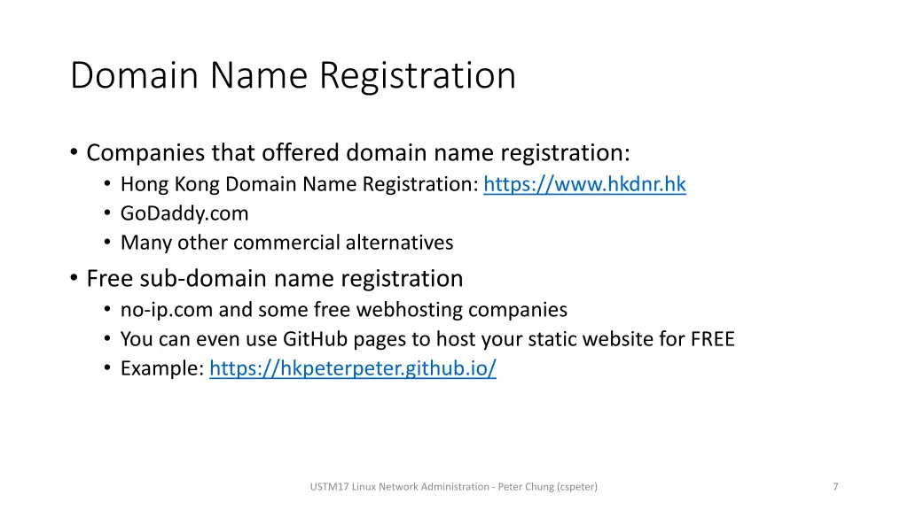 domain name registration
