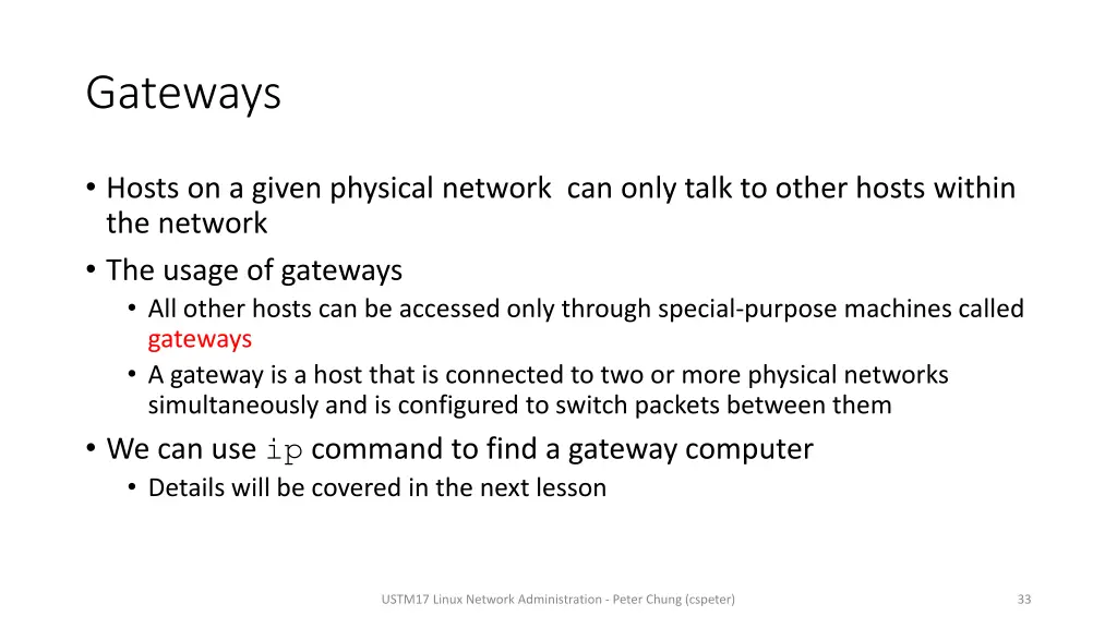gateways