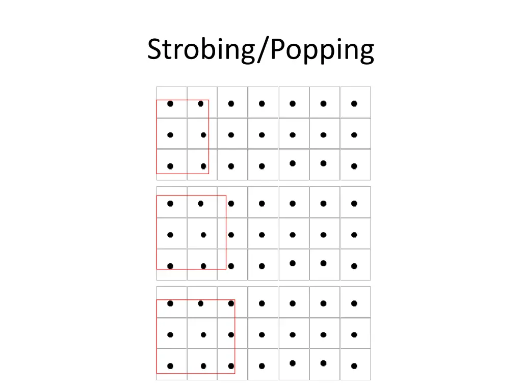 strobing popping