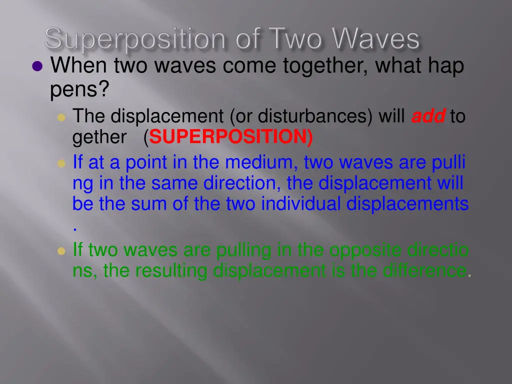 when two waves come together what hap pens