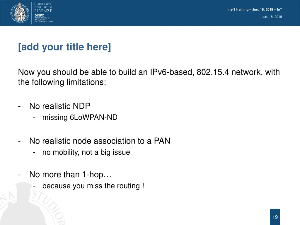 ns 3 training jun 18 2019 iot 17
