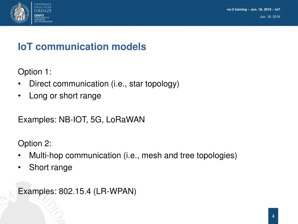 ns 3 training jun 18 2019 iot 2