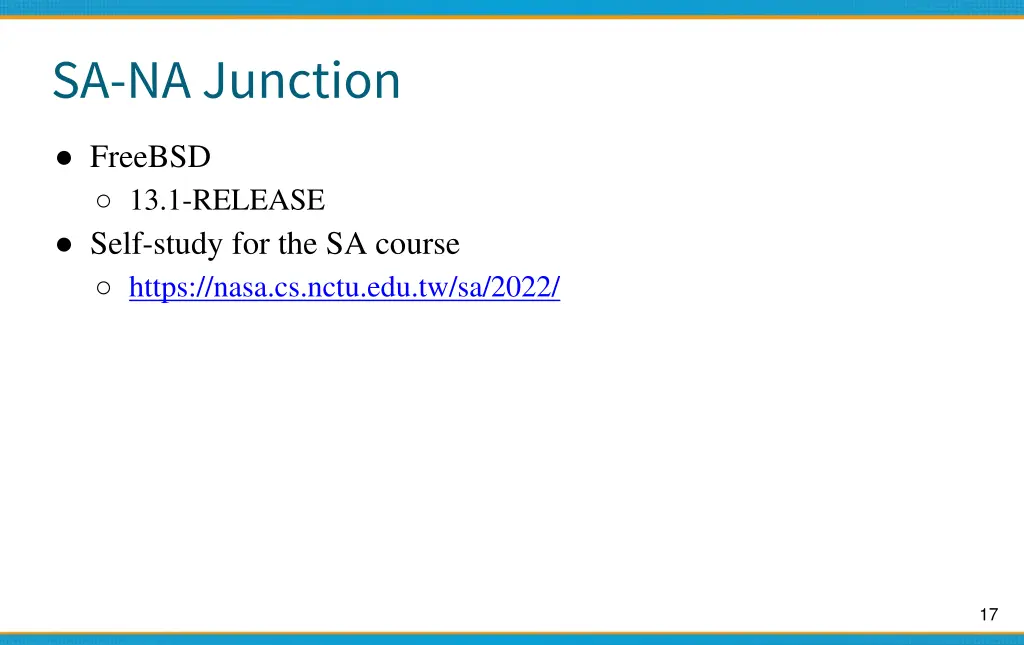 sa na junction