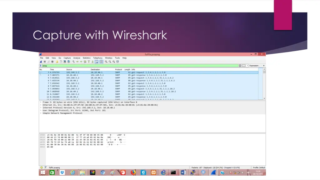 capture with wireshark