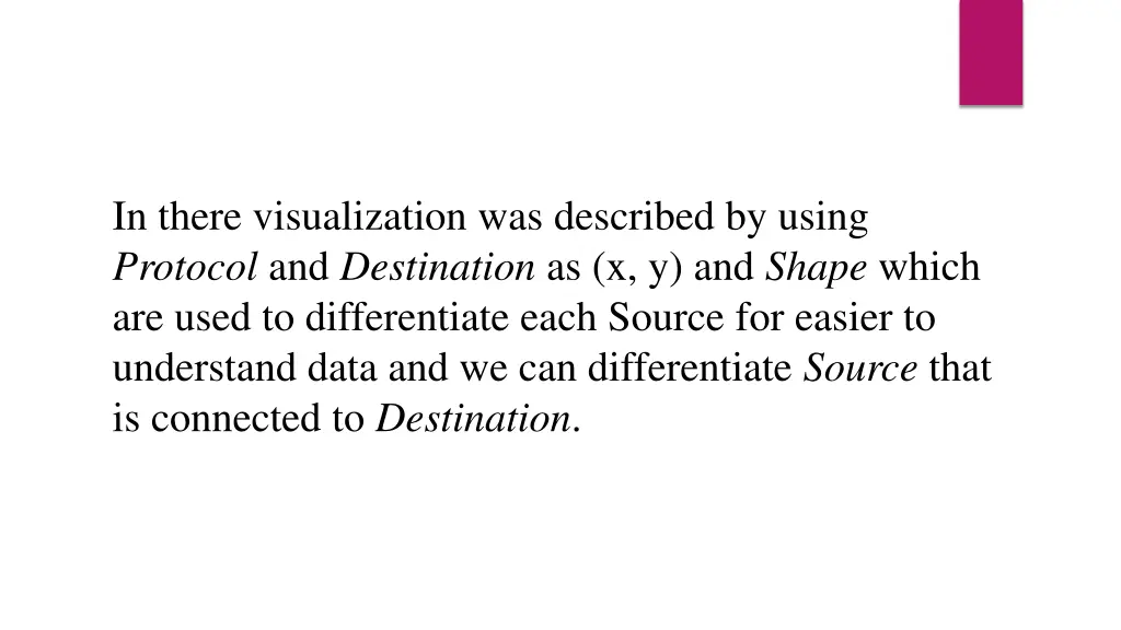 in there visualization was described by using
