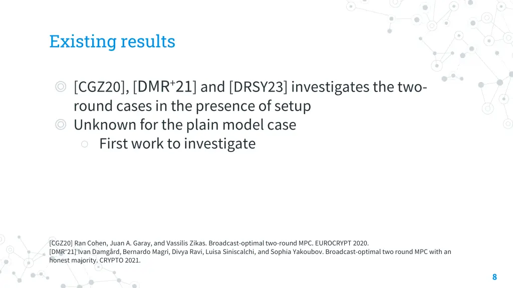existing results