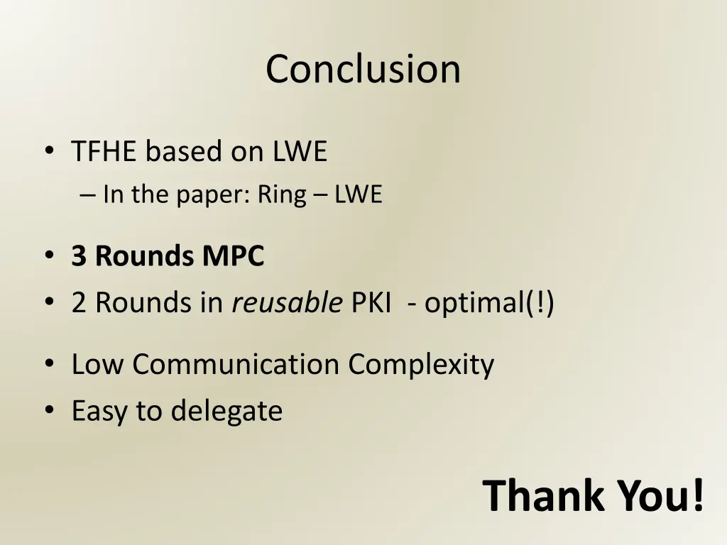 conclusion