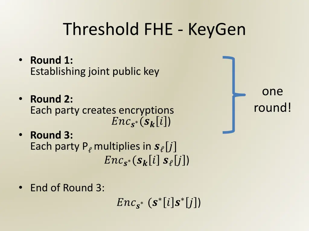 threshold fhe keygen