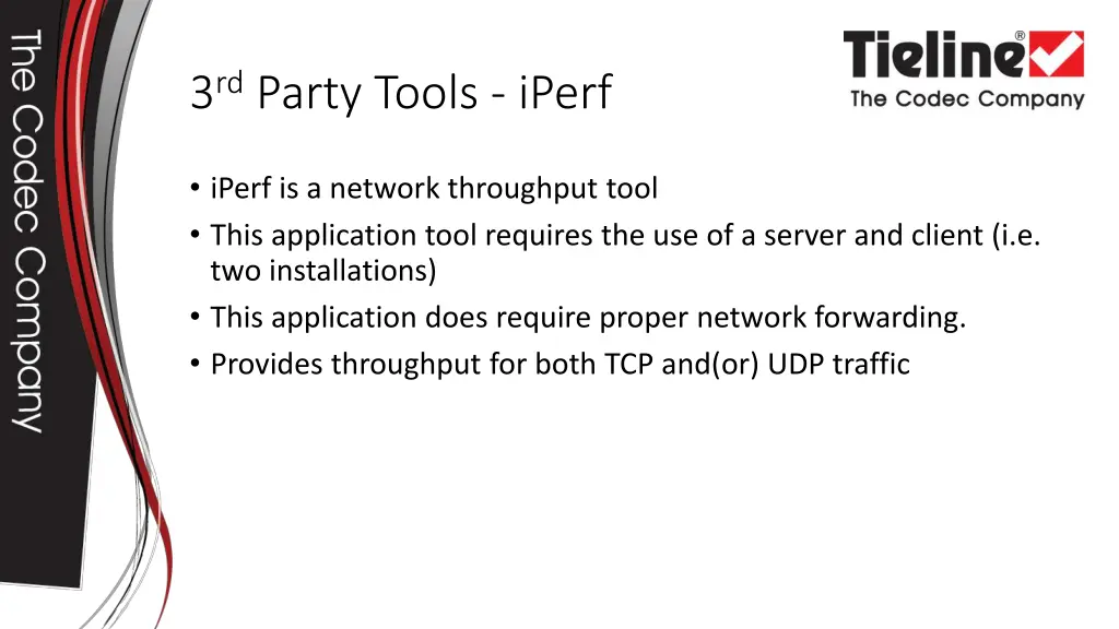 3 rd party tools iperf