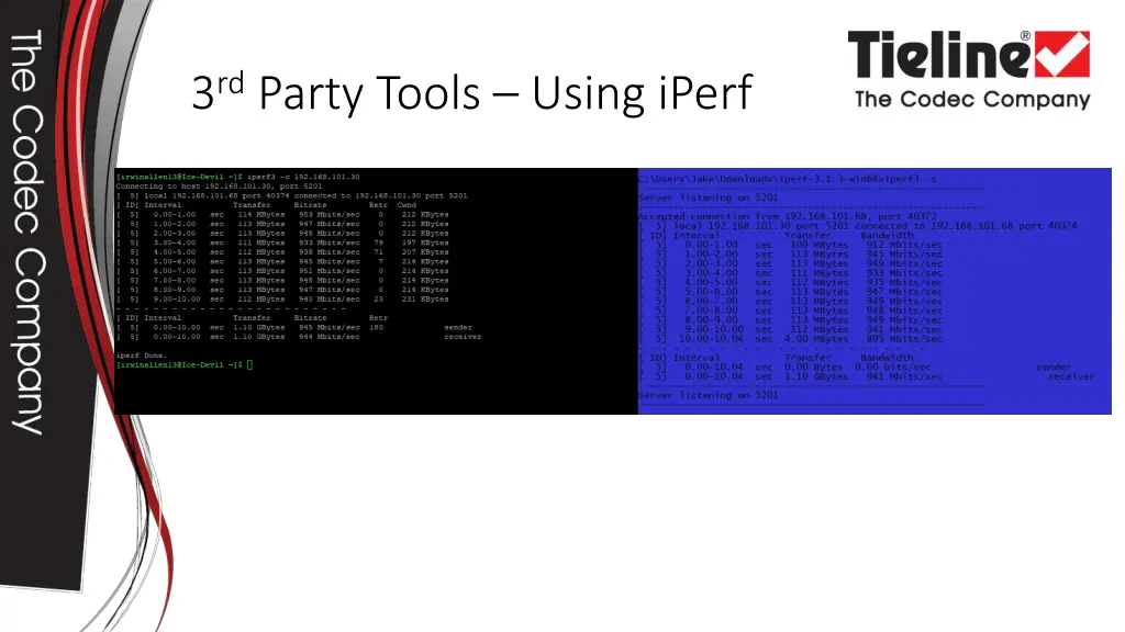 3 rd party tools using iperf 2