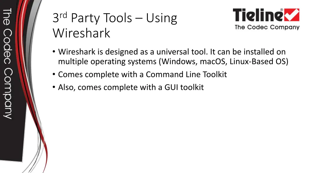 3 rd party tools using wireshark