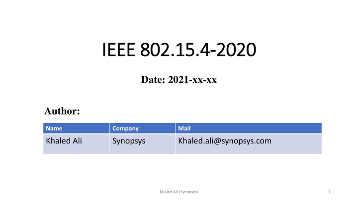 ieee 802 15 4 ieee 802 15 4 2020