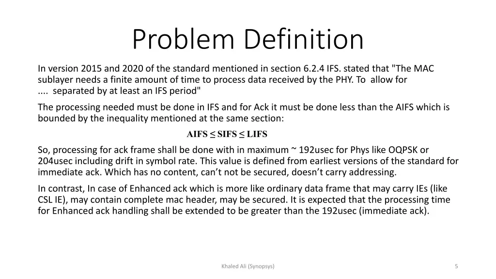 problem definition