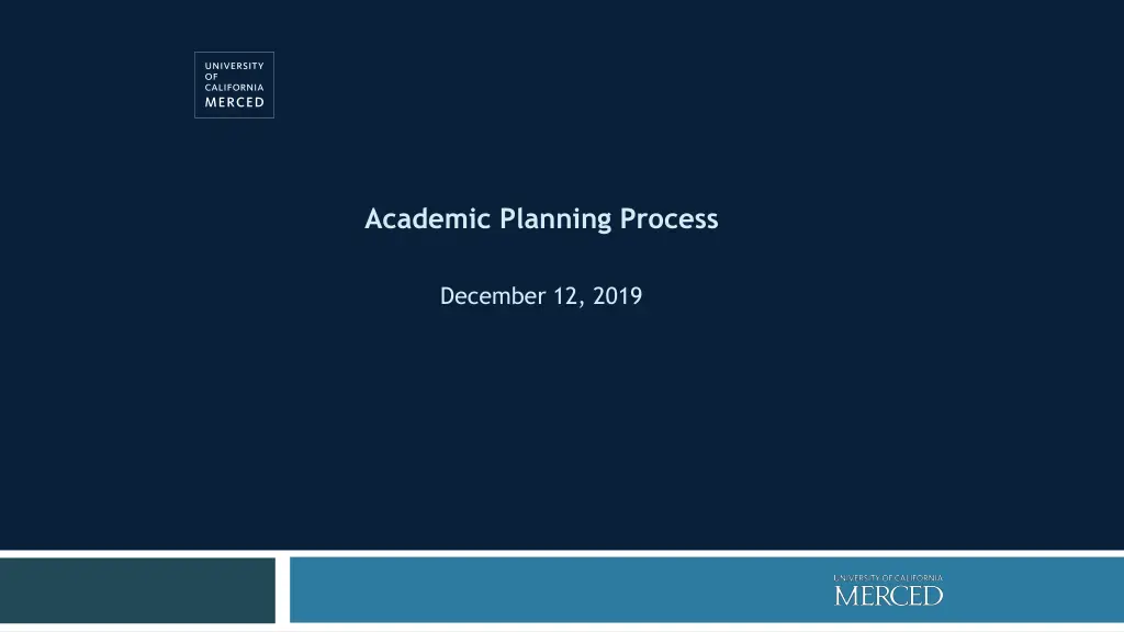 academic planning process