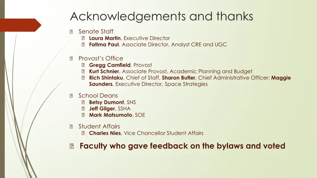 acknowledgements and thanks 1