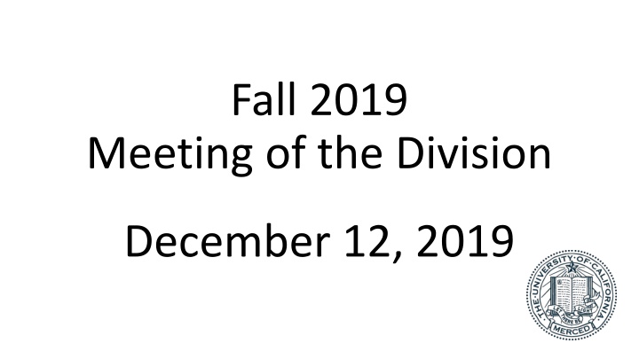 fall 2019