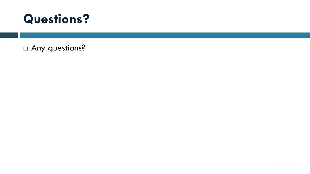 questions