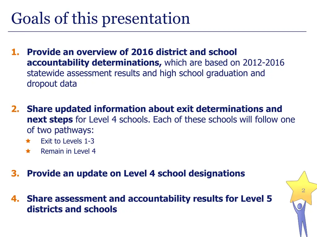 goals of this presentation
