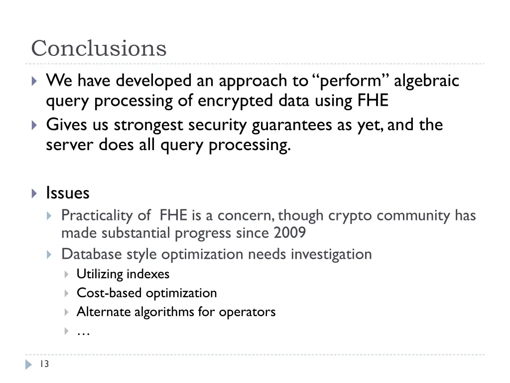 conclusions