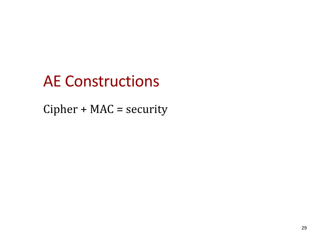 ae constructions