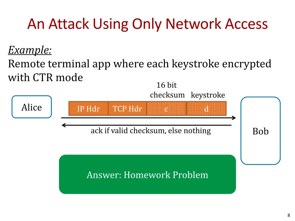 an attack using only network access