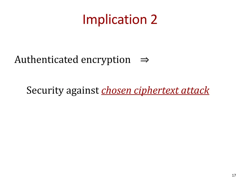 implication 2