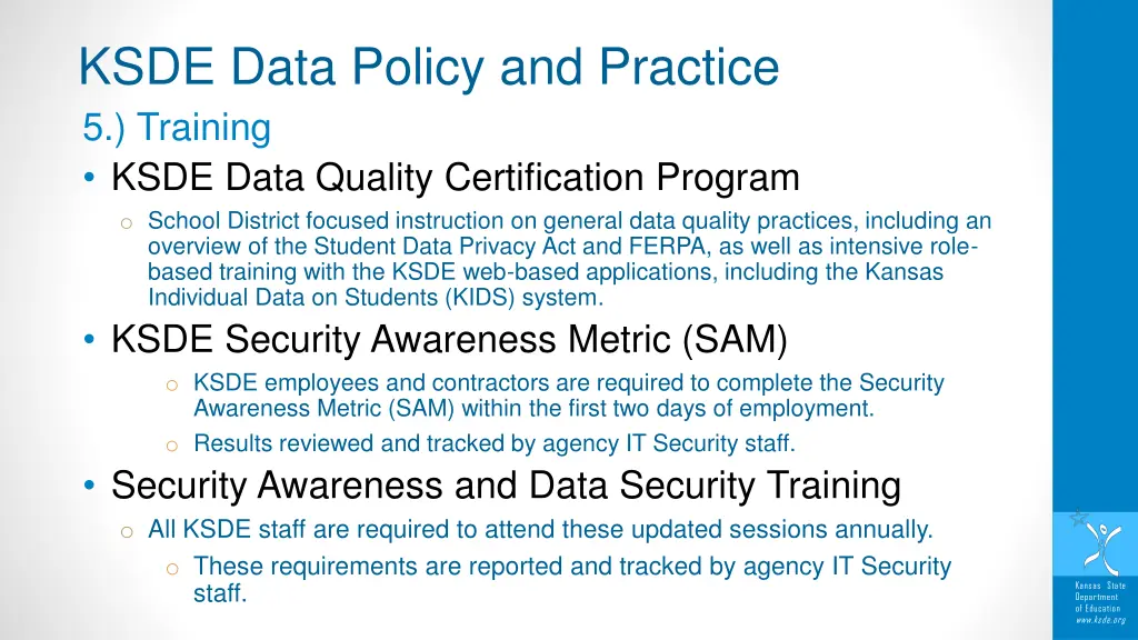 ksde data policy and practice 5