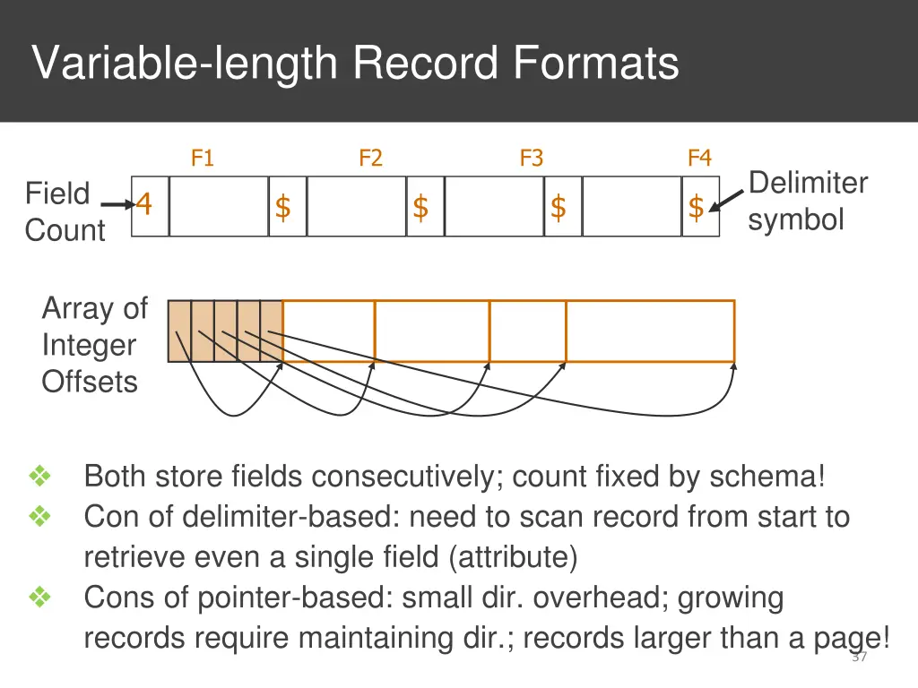variable length record formats