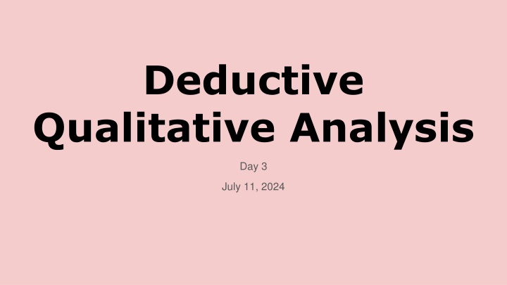 deductive qualitative analysis