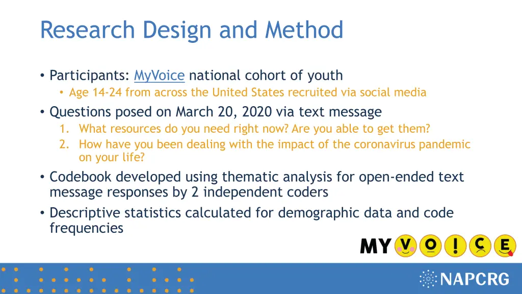 research design and method