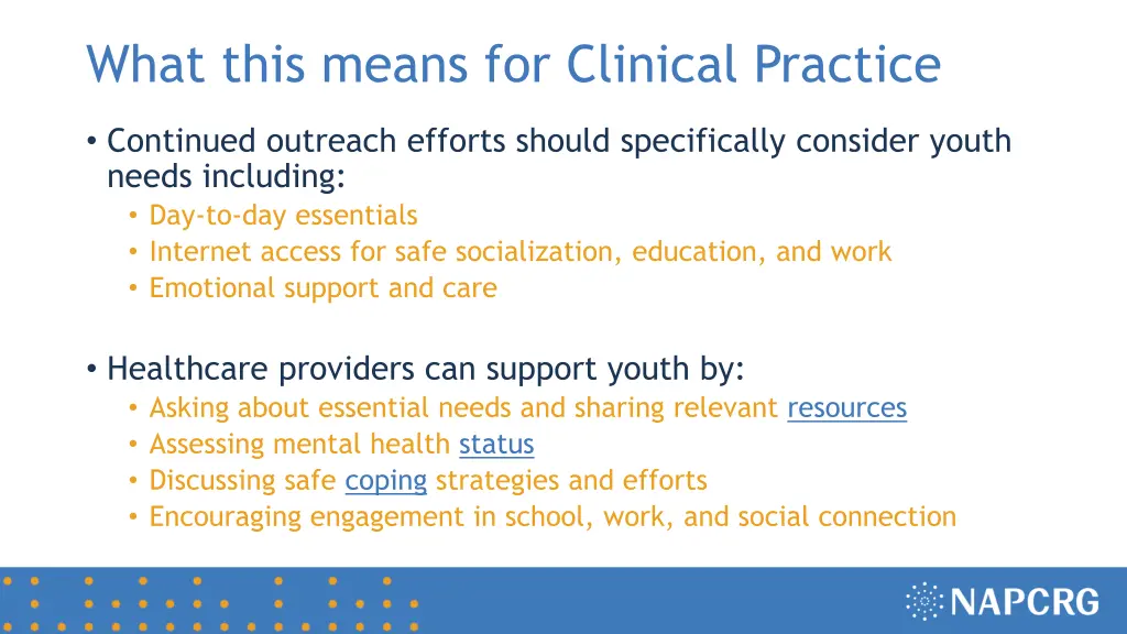 what this means for clinical practice