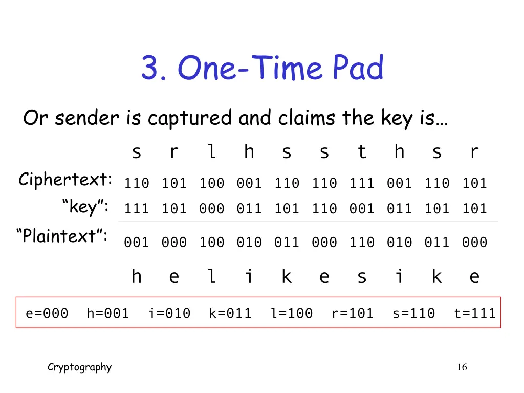 3 one time pad 1
