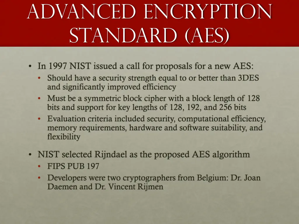 advanced encryption standard aes