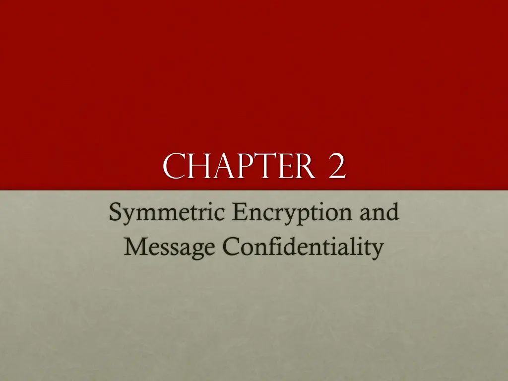 chapter 2 symmetric encryption and message