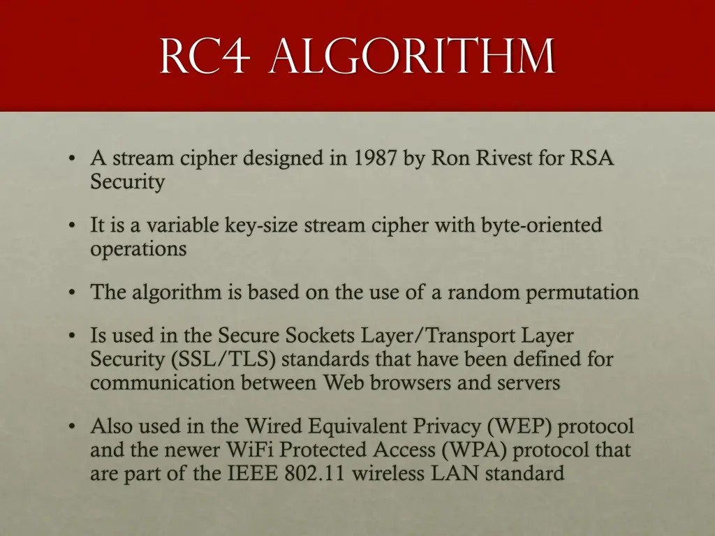 rc4 algorithm
