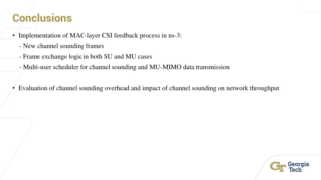 conclusions