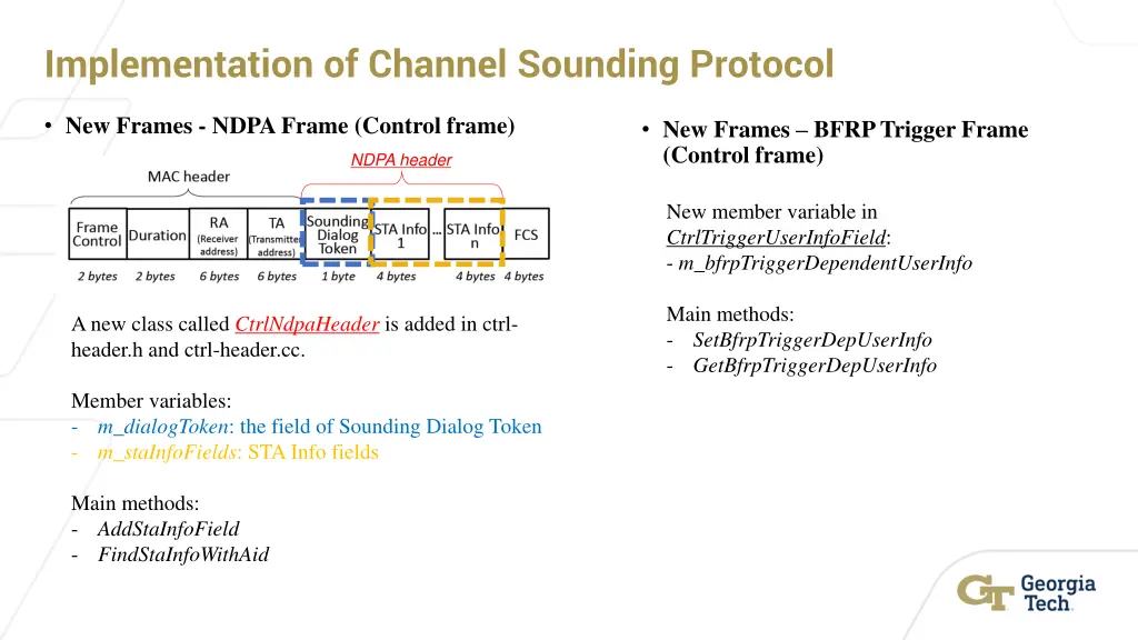implementation of channel sounding protocol 2
