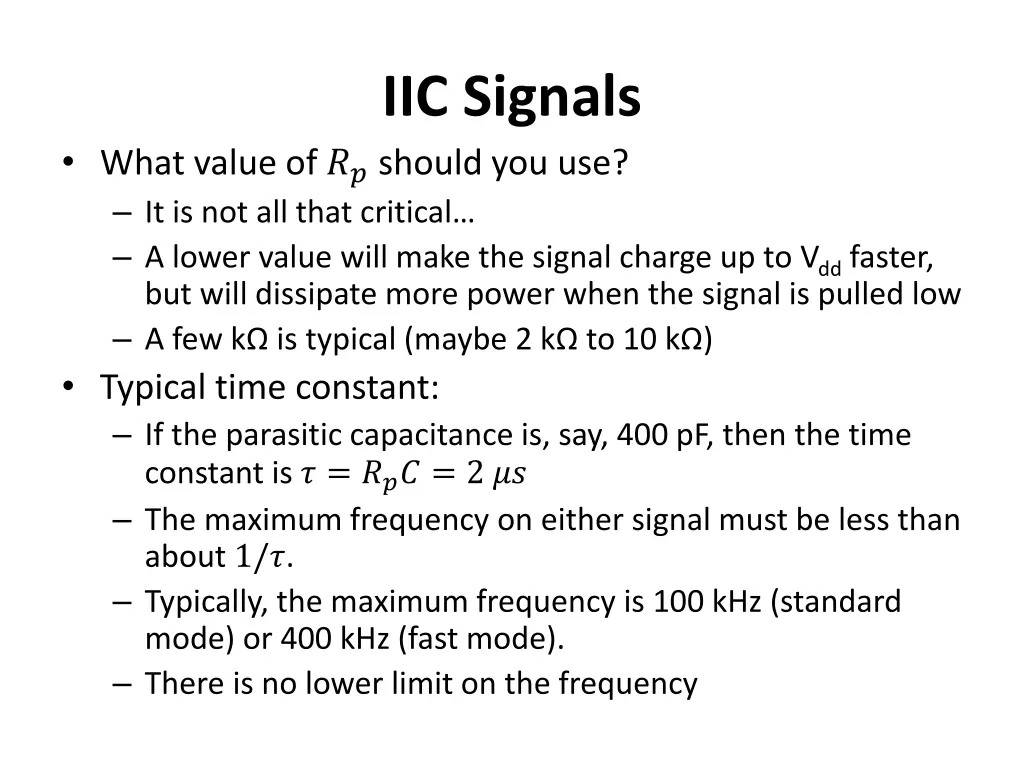 iic signals 2