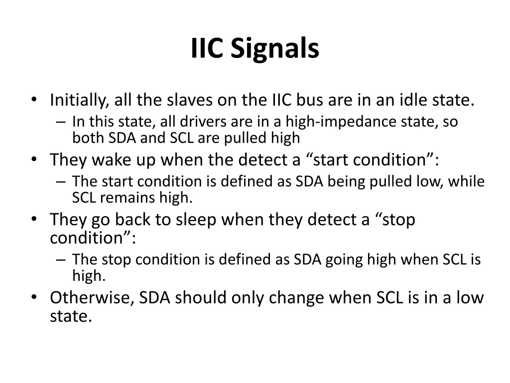 iic signals 4
