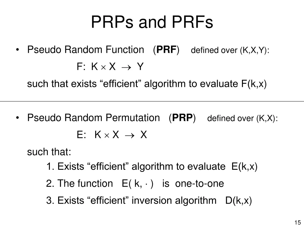 prps and prfs